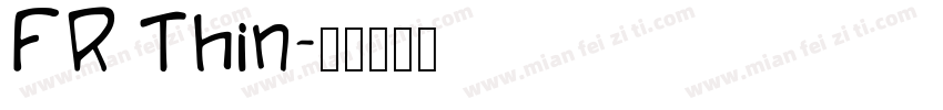 FR Thin字体转换